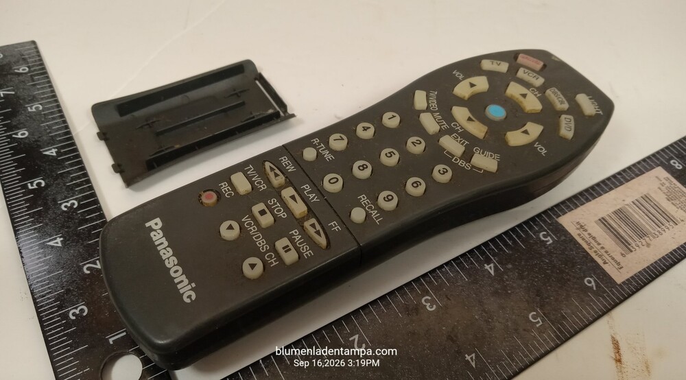 Panasonic EUR511502 OEM TV VCR DVD Universal Remote Control